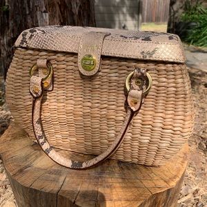 Kate Spade Woven Basket Tote